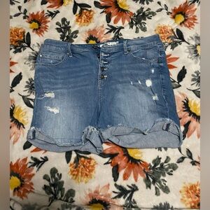 Torrid High Waisted Denim Shorts